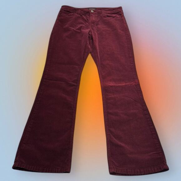 PROSPERITY Women's 29 Burgundy Red Corduroy Jeans - Picture 2 of 4